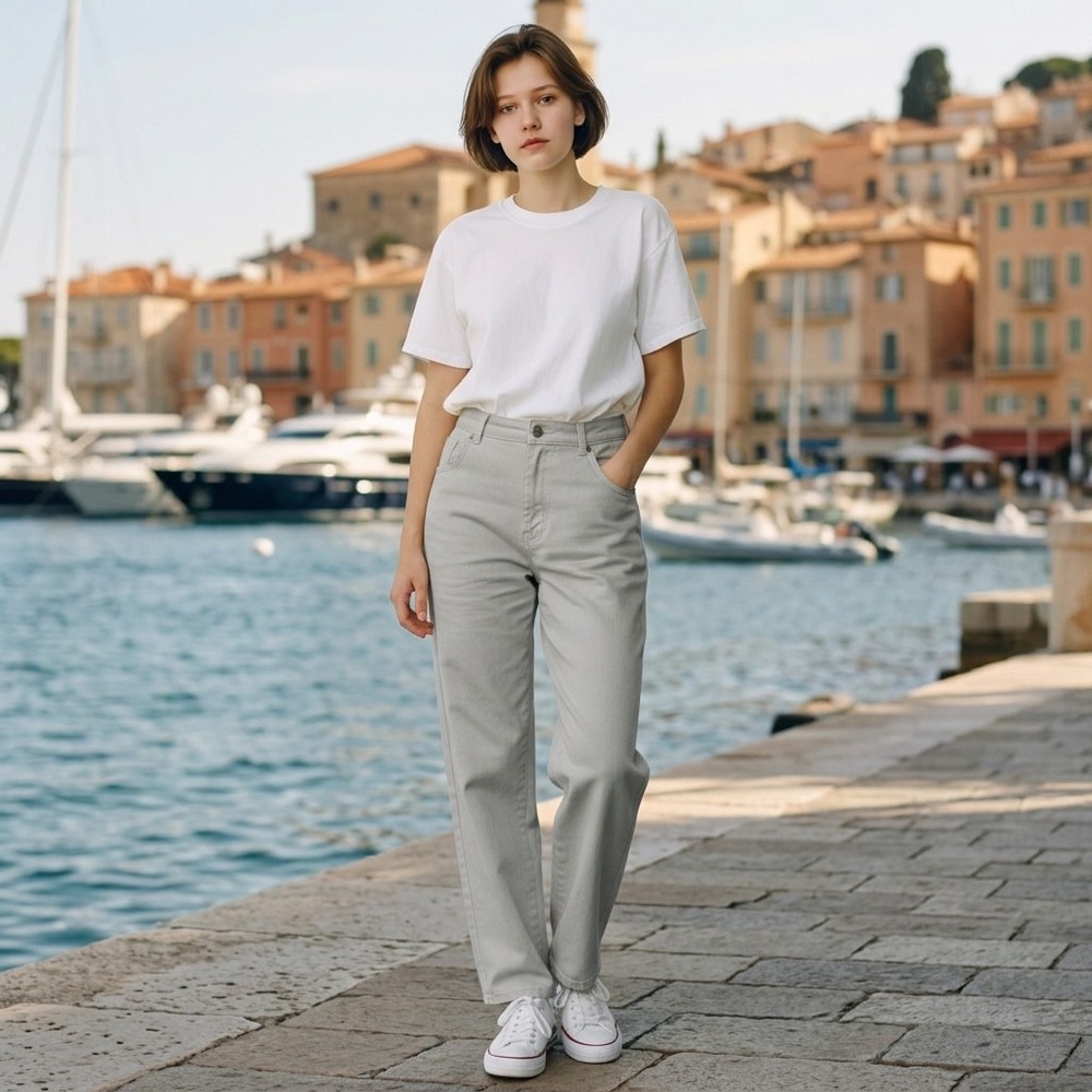 AG Adriano‎ Goldschmied Caden Trouser Light Grey Chino Pants 28R SBW1613FDTG